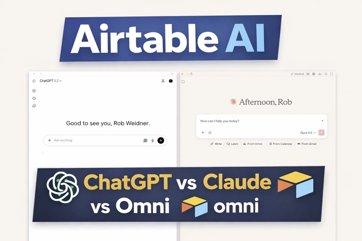 Airtable AI: ChatGPT vs Claude (Desktop and Claude Code) vs Airtable Omni